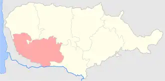 Россиенский уезд на карте