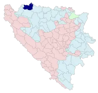 Община Козарска-Дубица на карте