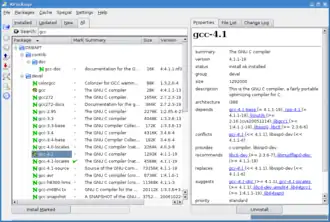 Скриншот программы KPackage