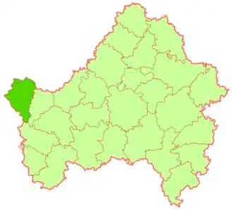 Красногорский район на карте