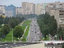 Вид на улицу Крыленко от Дальневосточного пр. на восток