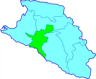 Екатеринодарский отдел на карте