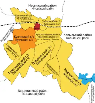 Кухчицкий сельсовет на карте