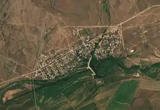 Кулайгыр вид из космоса (спутник Sentinel-2)