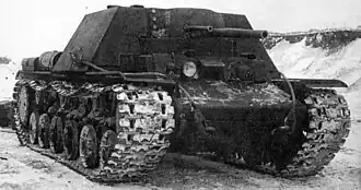 Опытная тяжёлая САУ КВ-7 (первый вариант)