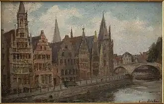 Леон Прентан. Ghent - Graslei 1894