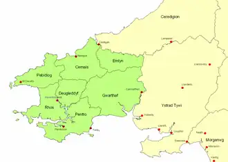 Дивед в Vii веке