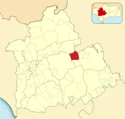 Расположение муниципалитета Ла-Кампана на карте провинции