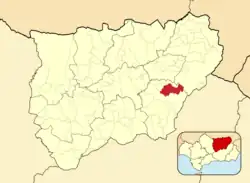 Расположение муниципалитета Ла-Ируэла на карте провинции