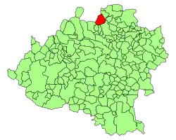 Расположение муниципалитета на карте провинции