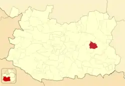 Расположение муниципалитета на карте провинции