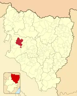 Расположение муниципалитета на карте провинции