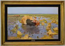 Антонио Фийоль Гранелль. «Сбор риса в окрестностях Валенсии».