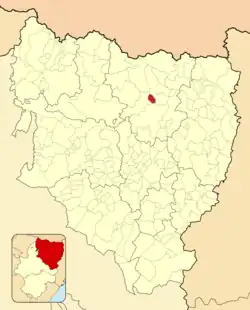 Расположение муниципалитета на карте провинции