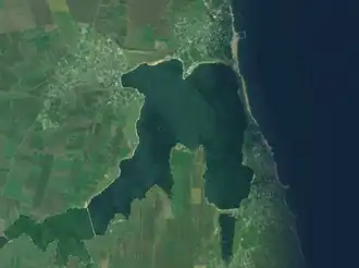 Спутниковый снимок озера Текиргёл