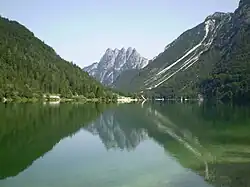 Il lago del Predil e le Cinque Punte