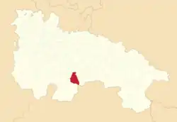 Расположение муниципалитета на карте провинции