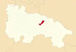 Расположение муниципалитета на карте провинции