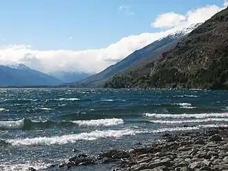 Озеро Уанака 25 августа 2005 года