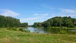 Озеро запруженное из реки Волма