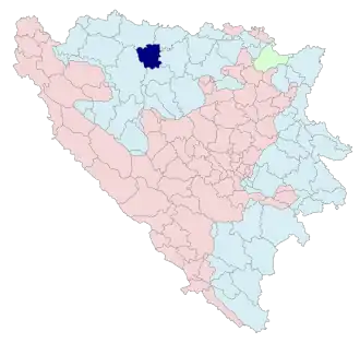 Община Лакташи на карте