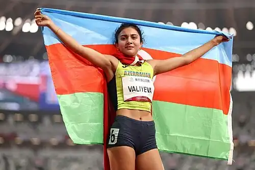 Ламия Велиева после победы на Паралимпийских играх 2020 в Токио