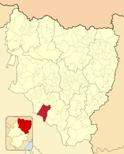 Расположение муниципалитета на карте провинции