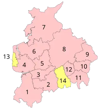 Графство Ланкашир на карте