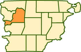 Департамент  Лангиньео на карте