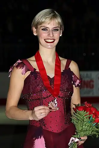 на награждении чемпионата Канады 2018