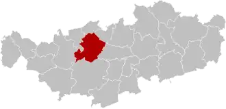 Расположение муниципалитета на карте провинции