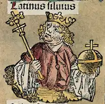 Изображение Латина Сильвия из Нюрнбергской хроники (1493)