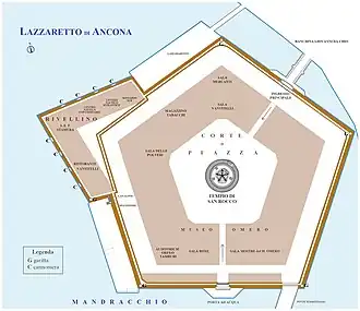 План острова и лазарета