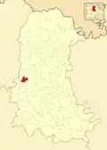 Расположение муниципалитета на карте провинции
