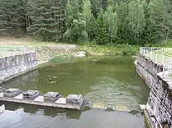 Низовье Балтойи-Анчи около Балтойи-Анчяской ГЭС летом 2015 года