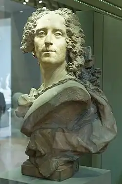 Ж.-Б. Лемуан. Бюст Ноэля-Николя Куапеля. 1730. ТерракотаЛувр, Париж