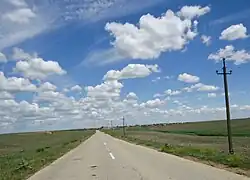 Балка Донузлав в районе села Ленское (справа)