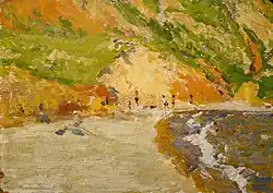 Леонид Межерицкий. «Пляж Большого Фонтана». 1960