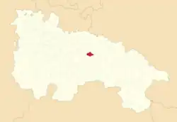Расположение муниципалитета на карте провинции
