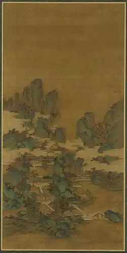 Ли Сысюнь. Пейзаж. Копия эпохи Мин. нач. 16 в. Фрир.