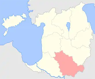 Венденский (Цесисский) уезд на карте