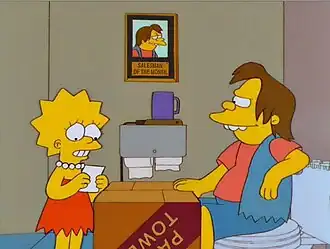 Нельсон даёт Лизе шпаргалку