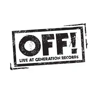 Обложка альбома Off! «Live at Generation Records» (2011)
