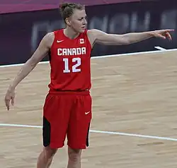 Мерфи в игре за сборную Канады в 1/4 финала Олимпийского турнира в Лондоне против сборной США (7 августа 2012 года)