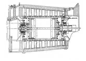 Конструктивная схема двигателя ТР-1