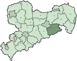 Саксонская Швейцария на карте