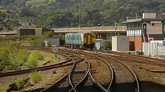 Дизель-поезд BRC 150 компании «Arriva» на станции «Лландидно-Джанкшен».