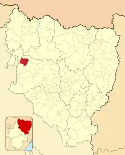 Расположение муниципалитета на карте провинции