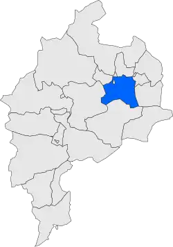 Расположение муниципалитета на карте провинции