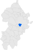Расположение муниципалитета на карте провинции
